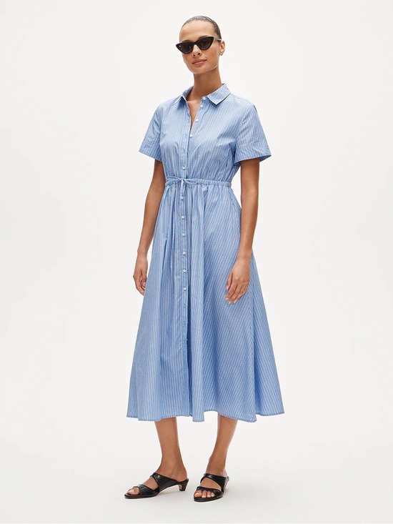 J. Crew Dresses & Skirts - NWT J.Crew Cerise Shirt Dress in Blue and White Stripe, Size 10
